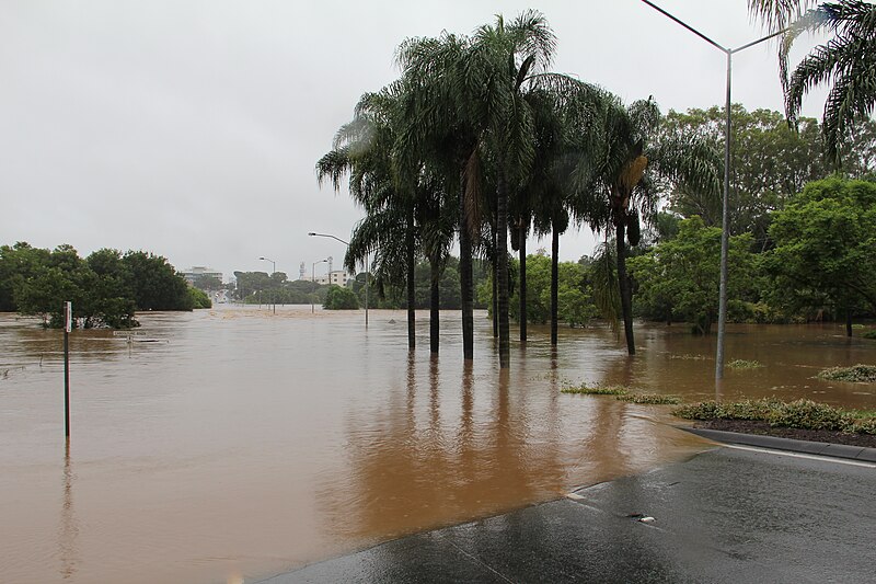 File:Morayfield Road Caboolture River Bridge Flood Jan 2011.JPG