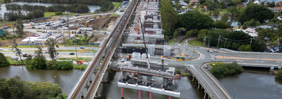 Coomera Connector Stage 1 project site (cr: QLD Department of Transport and Main Roads)